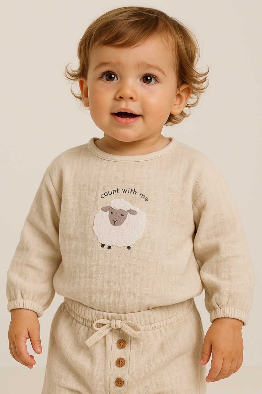 LAMBIE MUSLIN 2- PIECE SET